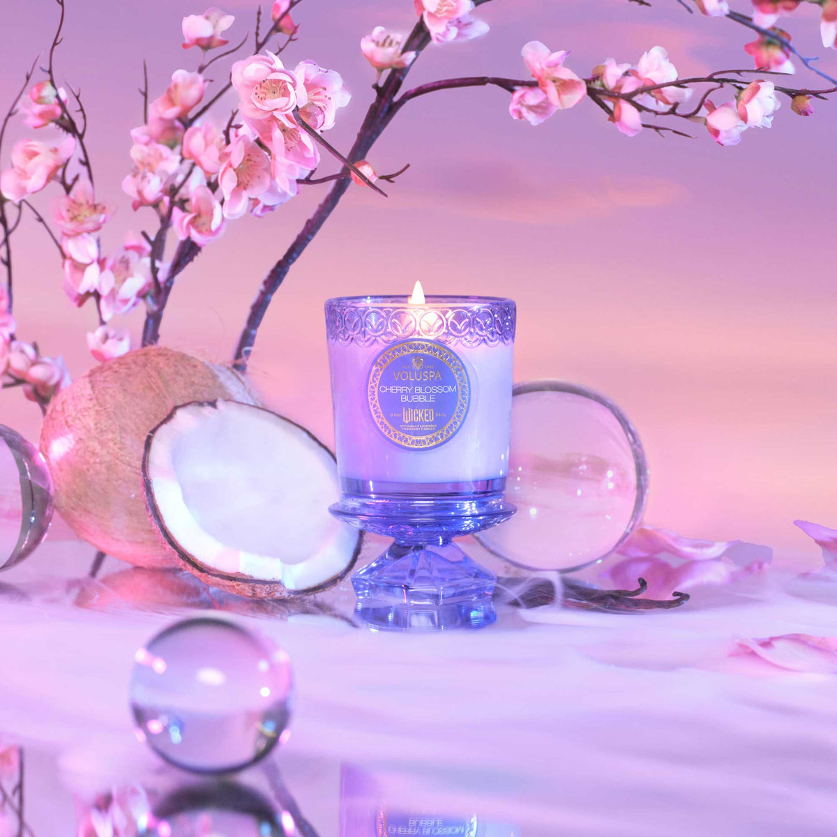 Cherry Blossom Bubble - Boxed Candle