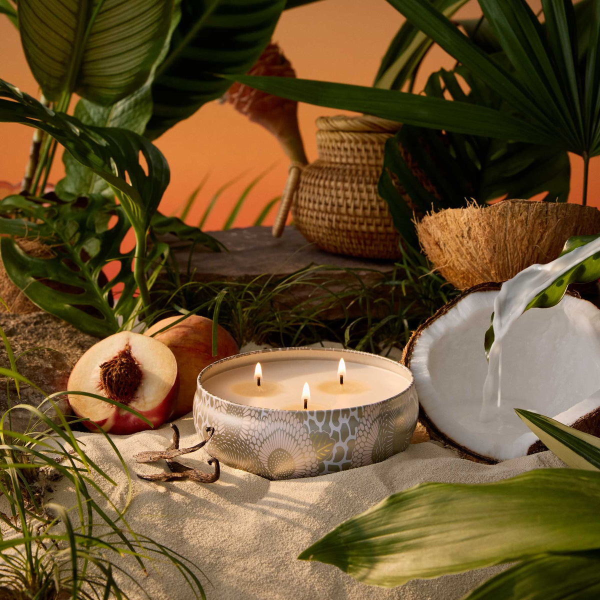 Tahitian Coconut Vanilla - 3 Wick Tin Candle